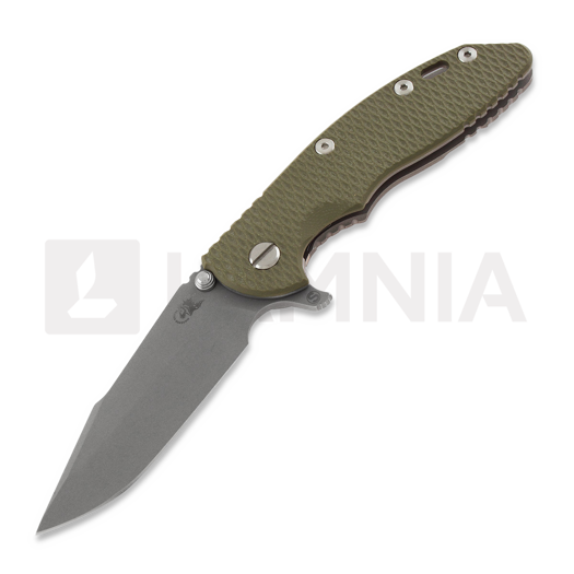 Hinderer XM-18 3.5 Tri-Way Skinny Harpoon Spanto Working Finish Taschenmesser, olivgrün