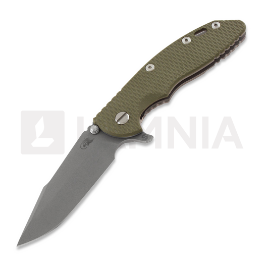 Navaja Hinderer XM-18 3.5 Tri-Way Skinny Harpoon Spanto Working Finish, verde olivo