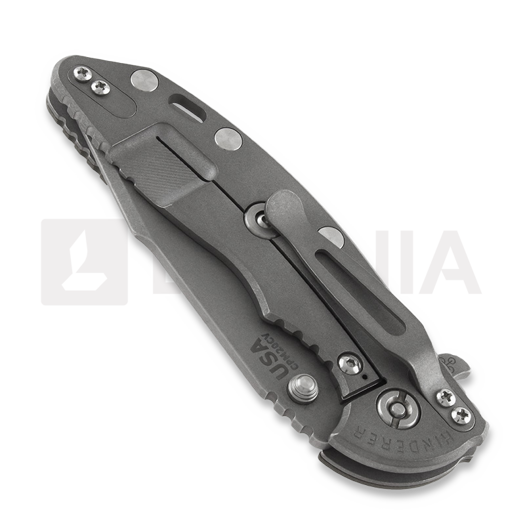 Hinderer XM-18 3.5 Tri-Way Skinny Harpoon Spanto Working Finish sulankstomas peilis, žalia