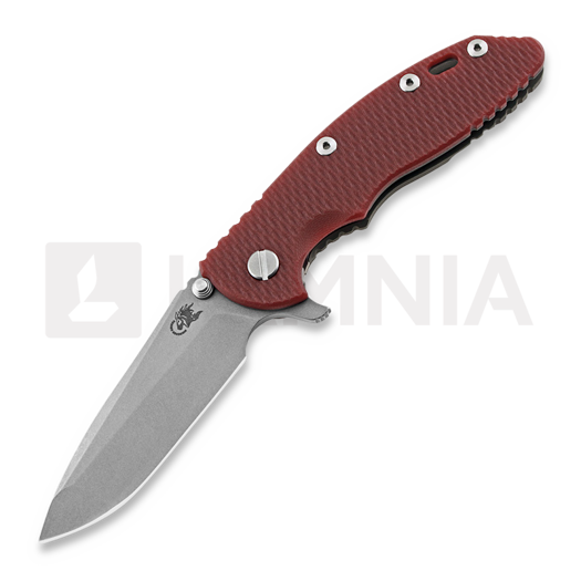 Skladací nôž Hinderer XM-18 3.5 Tri-Way Spanto, battle bronze, červená