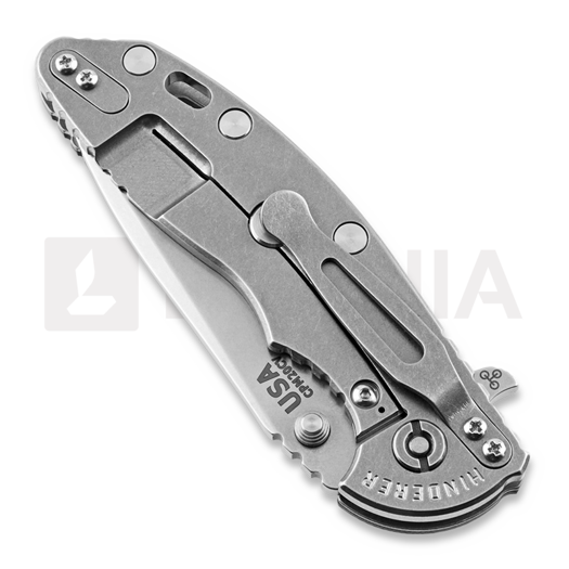Hinderer XM-18 3.5 Tri-Way Spanto 折叠刀, stonewash, fde