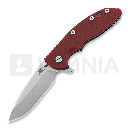 Hinderer XM-18 3.5 Tri-Way Spearpoint összecsukható kés, sw blue, piros