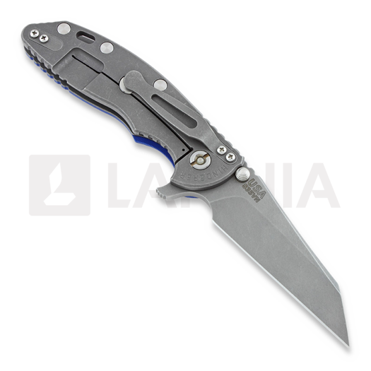 Hinderer XM-18 3,5" Wharncliffe Fatty k&auml;&auml;nt&ouml;veitsi, sininen