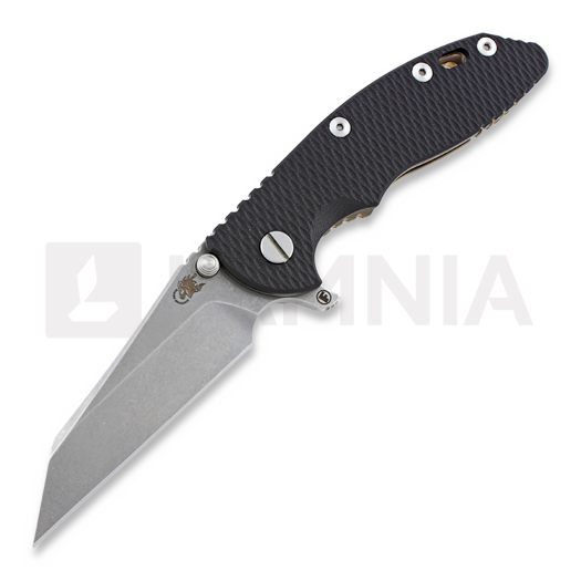 Hinderer XM-18 3,5" Wharncliffe Fatty 折り畳みナイフ, Bronze Ti/Black G-10