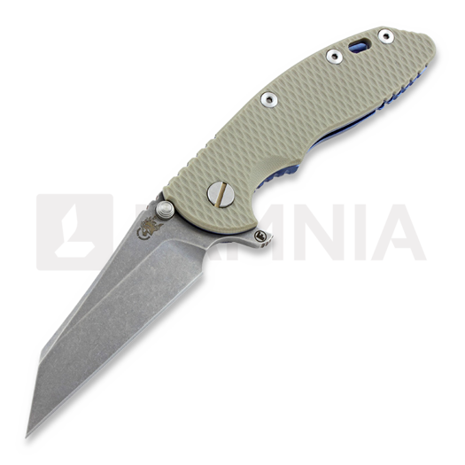 Navalha Hinderer XM-18 3,5" Wharncliffe Fatty, sand/Ti blue