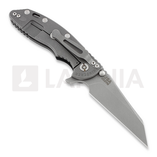 Hinderer XM-18 3,5" Wharncliffe Fatty sulankstomas peilis, working finish TI
