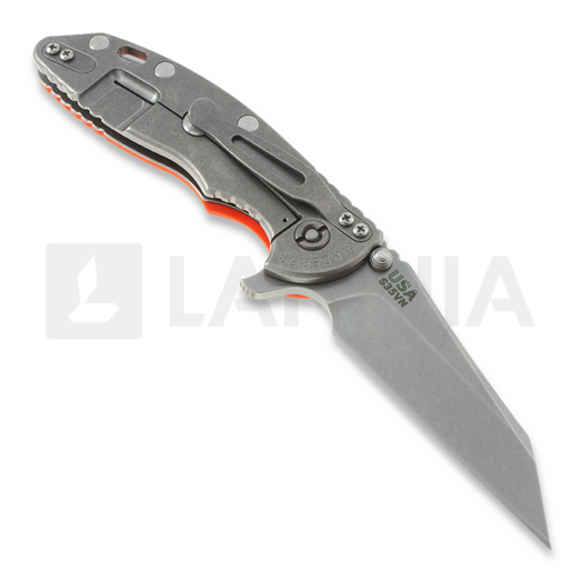 Coltello pieghevole Hinderer XM-18 3,5" Wharncliffe Gen IV, arancione