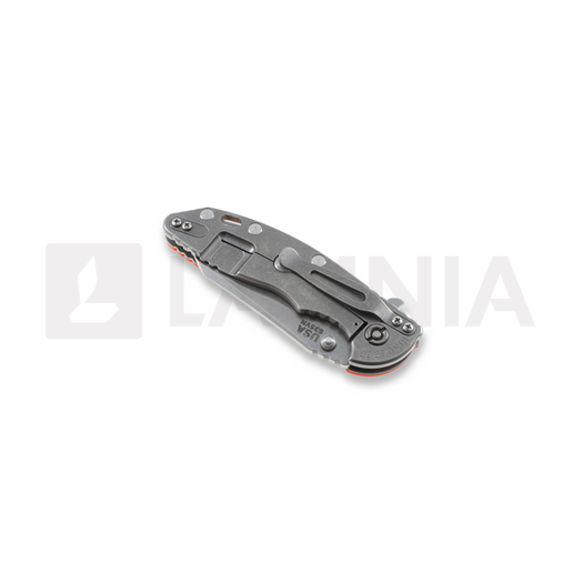 Hinderer XM-18 3,5" Wharncliffe Gen IV sulankstomas peilis, oranžinėnge