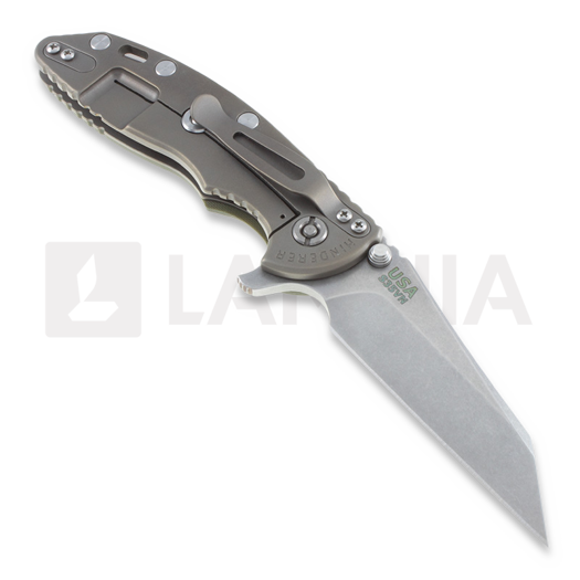 Hinderer XM-18 3,5" Wharncliffe O.D. Green G10 k&auml;&auml;nt&ouml;veitsi