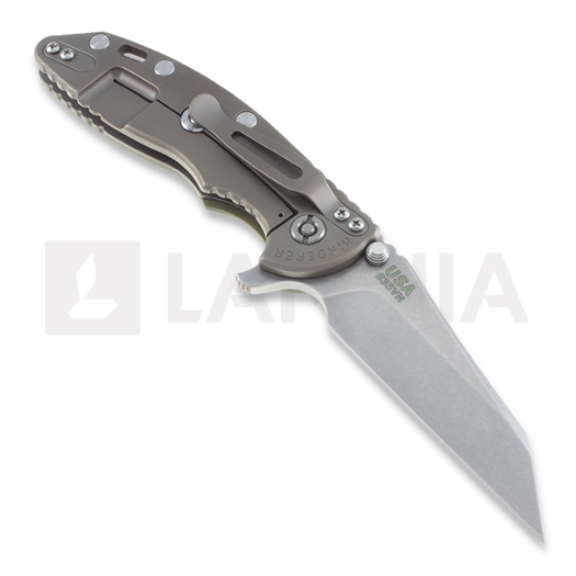 Coltello pieghevole Hinderer XM-18 3,5" Wharncliffe O.D. Green G10