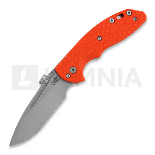 Сгъваем нож Hinderer XM-18 Slippy Slicer, stonewash, оранжев