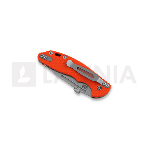 Hinderer XM-18 Slippy Slicer 折叠刀, stonewash, 橙色