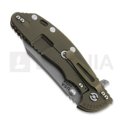 Coltello pieghevole Hinderer XM-24 4.0 S45VN Skinny Wharncliffe Tri-Way, Battle Bronze/Black G-10