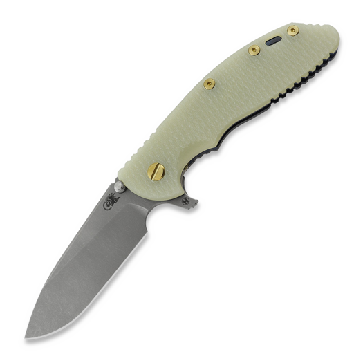 Складной нож Hinderer XM-24 4.0 S45VN Slicer Hollow Tri-Way Battle Blue, Tlc Green G10