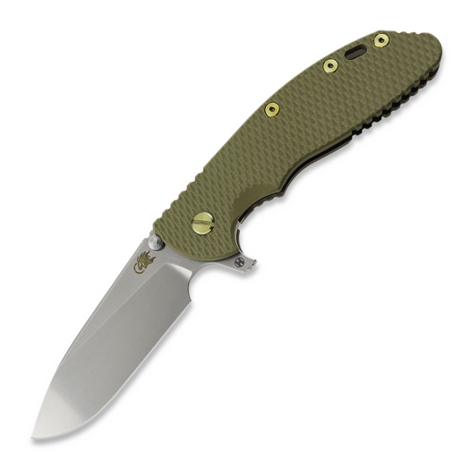 Hinderer XM-24 4.0 S45VN Slicer Hollow Tri-Way Battle Bronze 折り畳みナイフ, OD Green G10