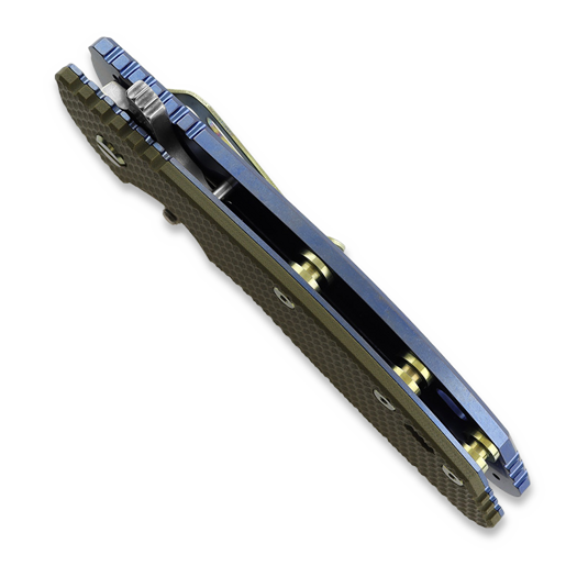 Zav&iacute;rac&iacute; nůž Hinderer XM-24 4.0 S45VN Slicer Hollow Tri-Way Stonewash Blue, OD Green G10