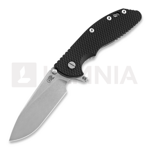 Coltello pieghevole Hinderer XM-24 4.0 Skinny Slicer, stonewash, nero