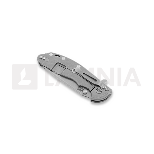 Hinderer XM-24 4.0 Spear Point sulankstomas peilis, stonewashed, brown