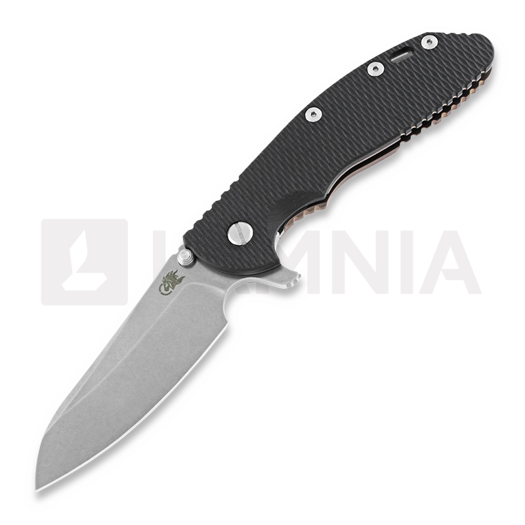 Hinderer XM-24 4.0 Tri-Way Sheepsfoot fällkniv, stonewash bronze, svart