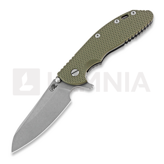 Hinderer XM-24 4.0 Tri-Way Sheepsfoot kääntöveitsi, working finish, oliivinvihreä