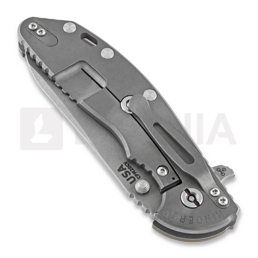 Hinderer XM-24 4.0 Tri-Way Sheepsfoot sulankstomas peilis, working finish, žalia