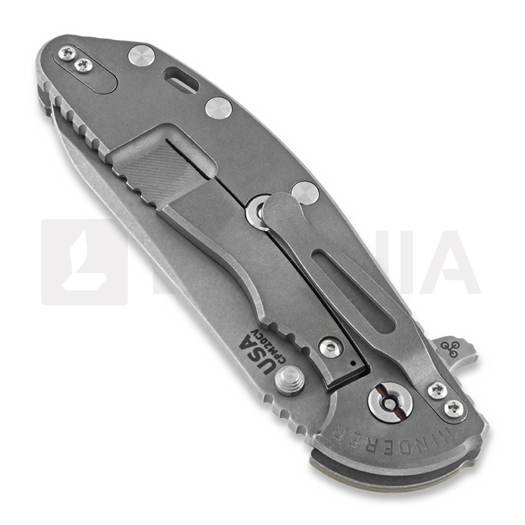 Coltello pieghevole Hinderer XM-24 4.0 Tri-Way Sheepsfoot, working finish, verde