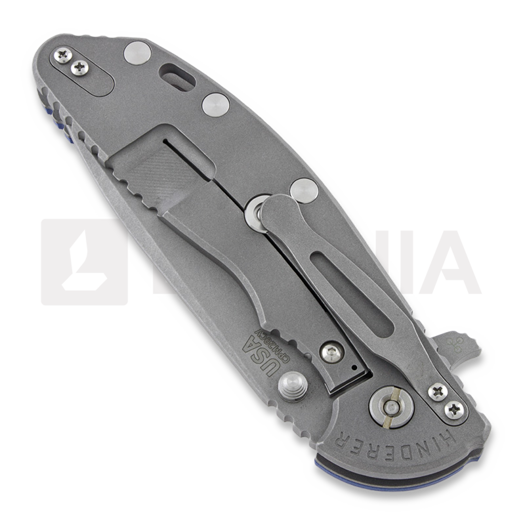 Coltello pieghevole Hinderer XM-24 4.0 Tri-Way Spanto, working finish, blu