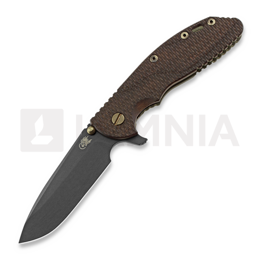 Nóż składany Hinderer XM-24 4.0 Tri-Way Spearpoint vintage, textu walnut