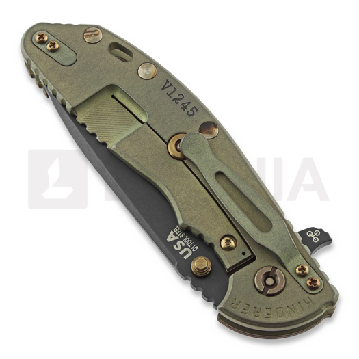 Hinderer XM-24 4.0 Tri-Way Spearpoint vintage sulankstomas peilis, textu walnut