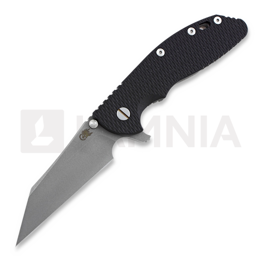 Hinderer XM-24 4" Wharncliffe foldekniv, working finish TI, svart