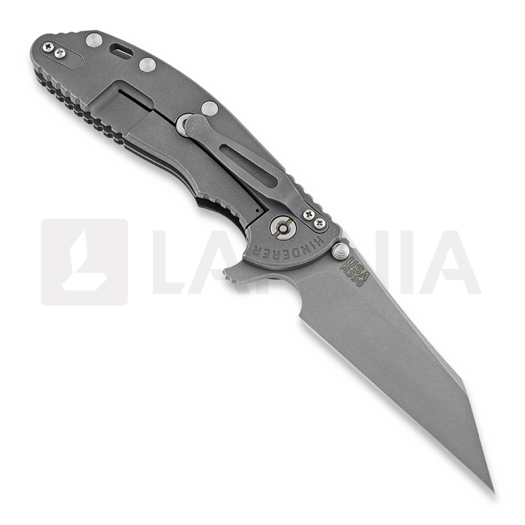 Coltello pieghevole Hinderer XM-24 4" Wharncliffe, working finish TI, nero