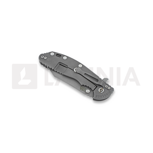Hinderer XM-24 4" Wharncliffe sulankstomas peilis, working finish TI, juoda
