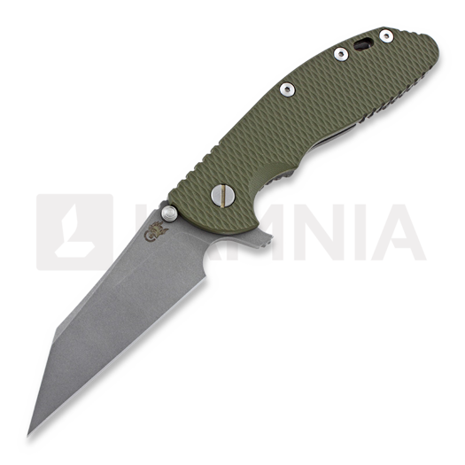 มีดพับ Hinderer XM-24 4" Wharncliffe, working finish TI, olive drab