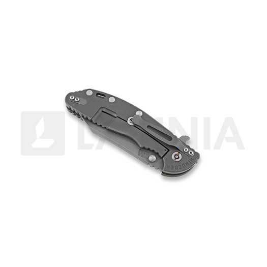 Nóż składany Hinderer XM-24 4" Wharncliffe, working finish TI, oliwkowa
