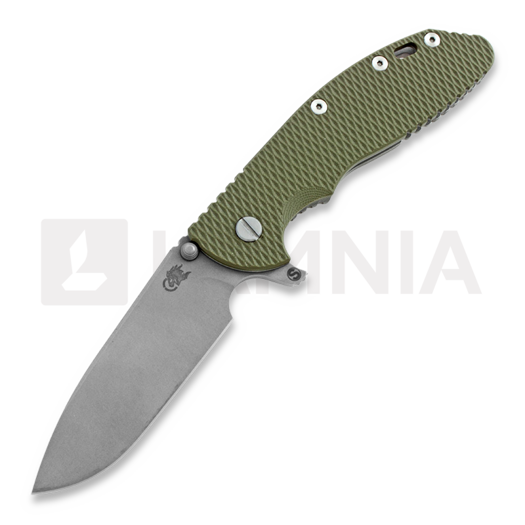 Nóż składany Hinderer XM-24 Skinny Slicer, working finish, od green