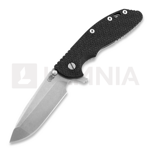 Hinderer XM-24 Spanto Carbon Fiber foldekniv, sort