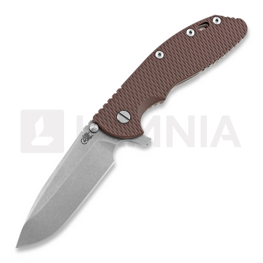 Hinderer XM-24 Spear Point 접이식 나이프, stonewashed, FDE
