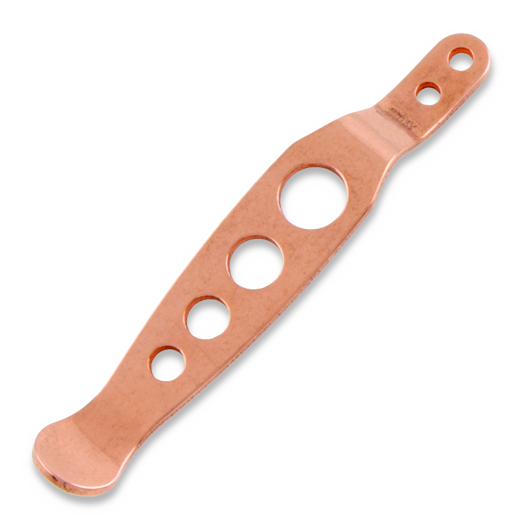 Hinderer XM Holey Pocket Clip SS, copper