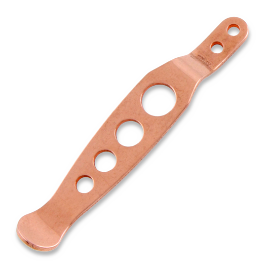 Hinderer XM Holey Pocket Clip SS, copper
