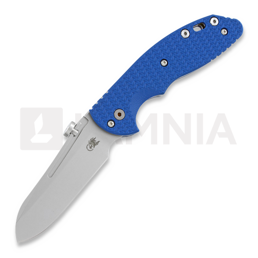 Hinderer XM Slippy Sheepsfoot fällkniv, blå