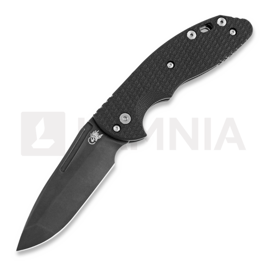 Hinderer XM Slippy Spanto Taschenmesser, stonewashed DLC, schwarz