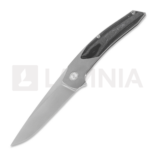 มีดพับ Hog House Knives Model-T Gen2 Black Carbon inlay