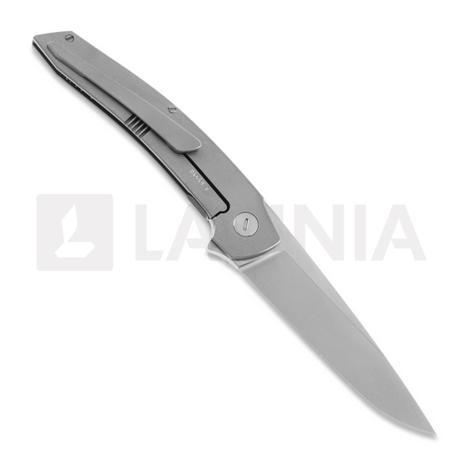 Hog House Knives Model-T Gen2 Black Carbon inlay folding knife