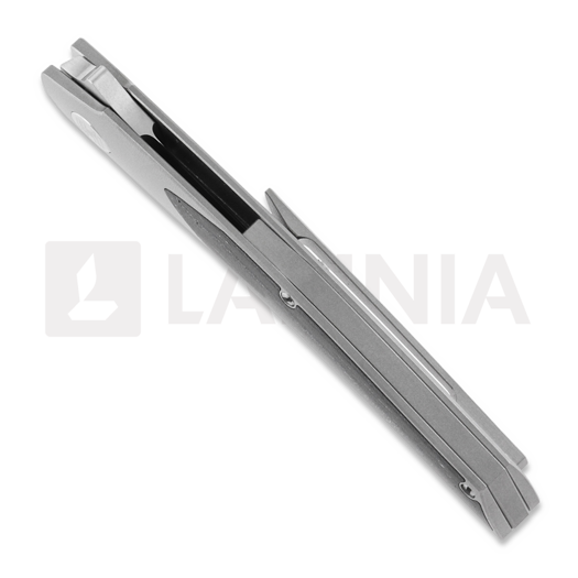 Hog House Knives Model-T Gen2 Black Carbon inlay folding knife