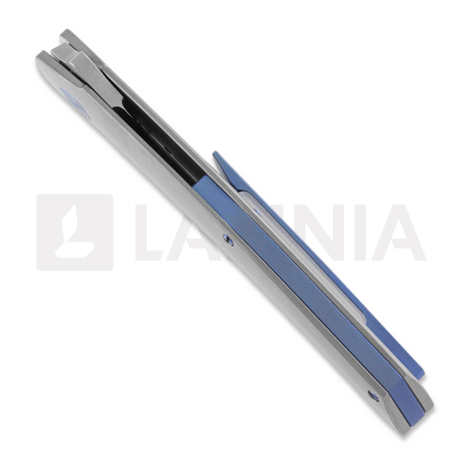 Hog House Knives Model-T Gen2 blue accents folding knife