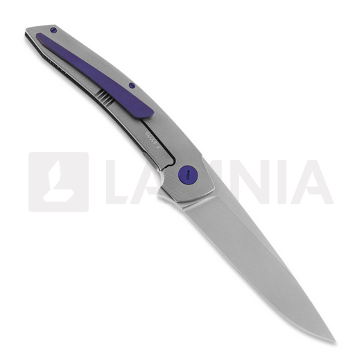 Hog House Knives Model-T Gen2 purple accents 折り畳みナイフ