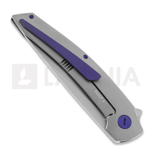 Hog House Knives Model-T Gen2 purple accents 折り畳みナイフ