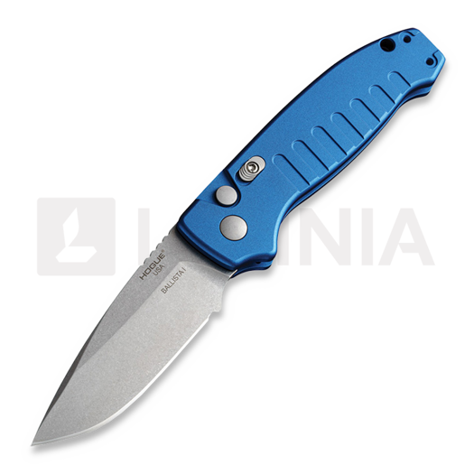 Hogue Auto Ballista Button Lock folding knife, blue