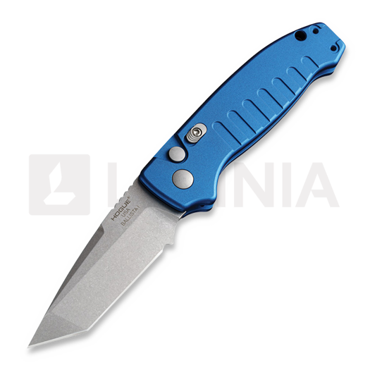Skladací nôž Hogue Auto Ballista Button Lock, Tanto, modrá