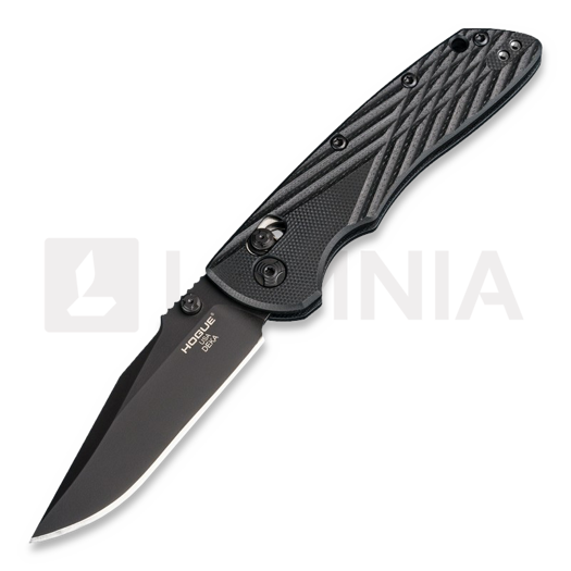 Hogue Deka Able Lock összecsukható kés, clip point, fekete